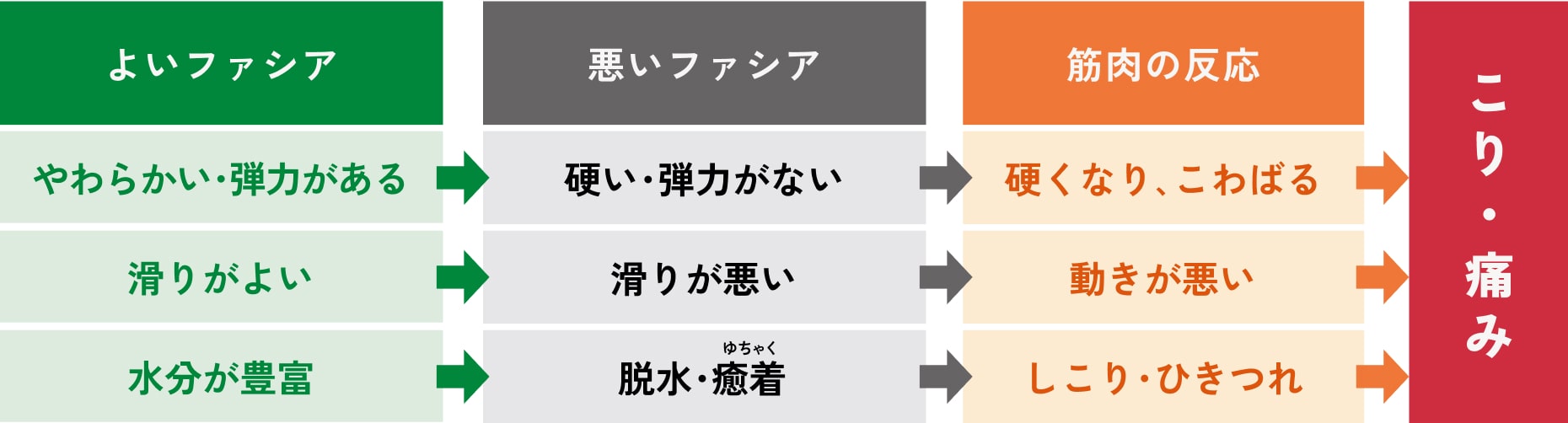 こりのイメージ図